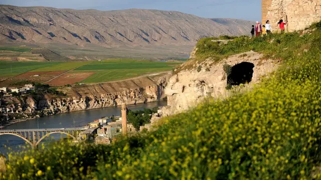 Hasankeyf'in 2010 yılına ait bir fotoğrafı.