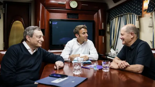 Драгі, Шольц та Макрон