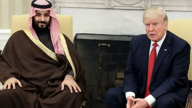 મોહમ્મદ બિન સલમાન અને અમેરિકાના પ્રમુખ ડોનલ્ડ ટ્રમ્પ