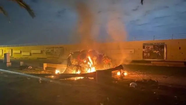 बगदाद मे ड्रोन हमला