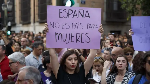 Protesto na Espanha