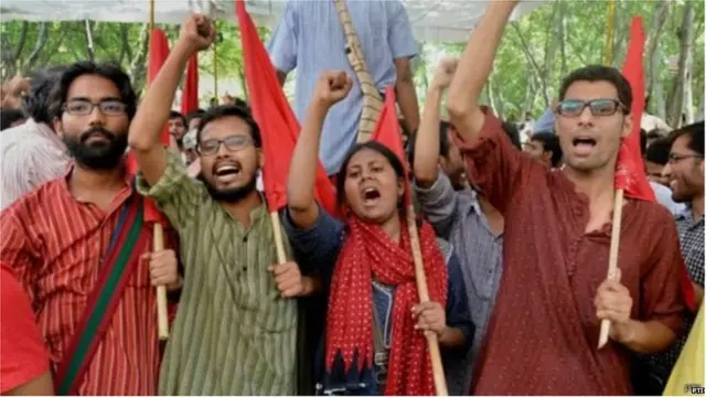 विद्यापीठात अनेक आंदोलनं झाली आहेत