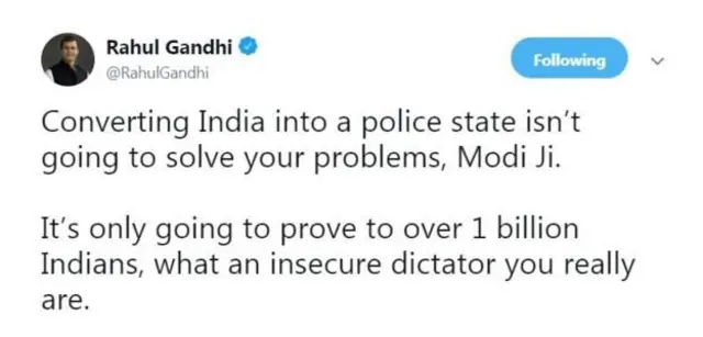 राहुल गांधींचं ट्वीट