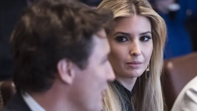 ઇવાન્કા ટ્રમ્પ સાથે જસ્ટીન ટ્રુડો