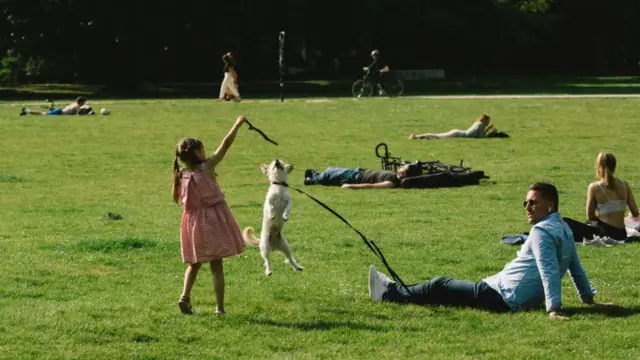 Pessoas no parque