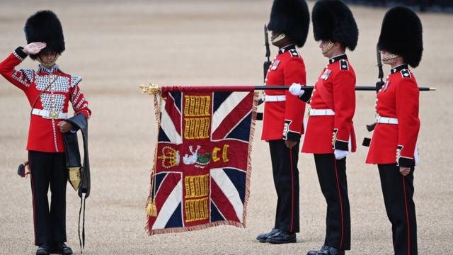 Ensayo de conmemoración del cumpleaños oficial de la reina Isabel II