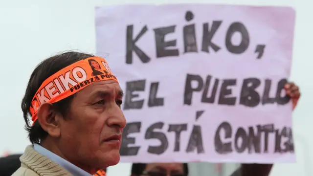 Simpatizantes de Keiko Fujimori