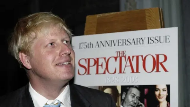 Johnson foi editor do jornal The Spectator