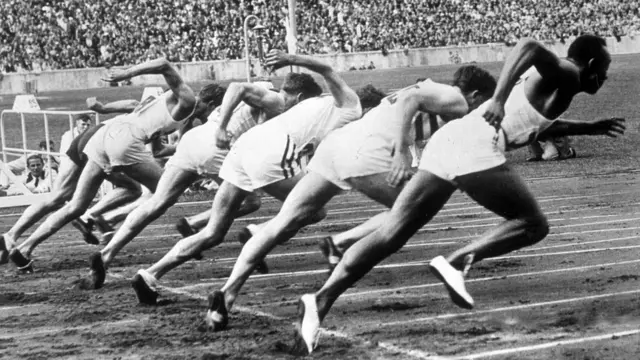 Prueba de corredores en 1936