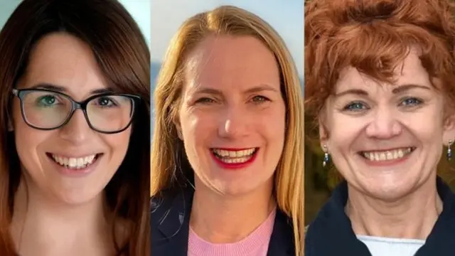 Wabunge Fay Jones , Virginia Crosbie na Sarah Atherton