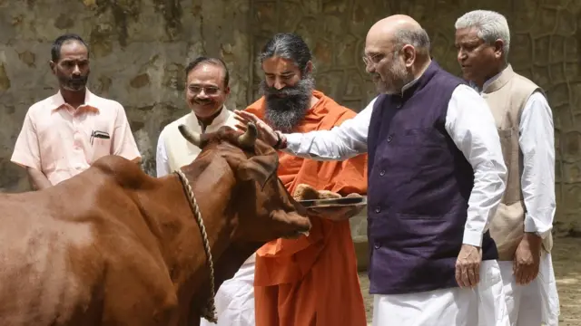 Umukuru w'umugambwe wa BJP Amit Shah Kapashera Dwarka itariki 4 z'ukwezi kwa 6, 2018 i New Delhi,mu Buhinde