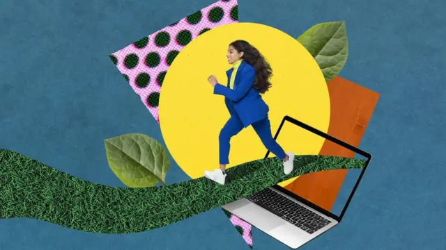 Une femme sur son chemin