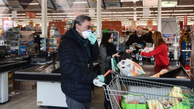 italya'da süpermarket