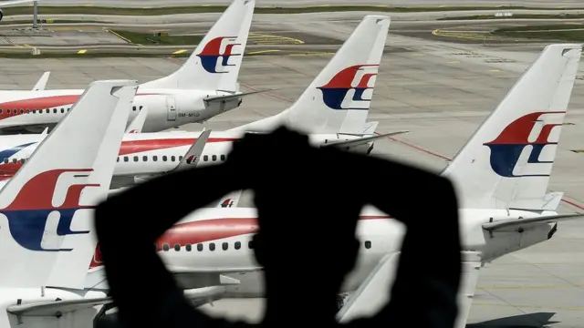 吉隆坡国际机场上的马航飞机（资料图片）