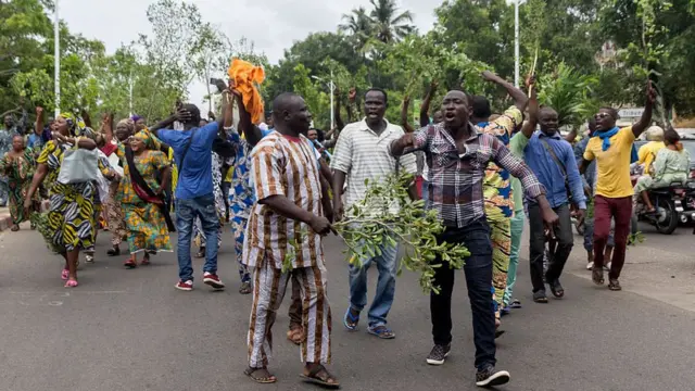 Une manifestation de soutien à Sébastien Ajavon, lundi 31 octobre, à Cotonou