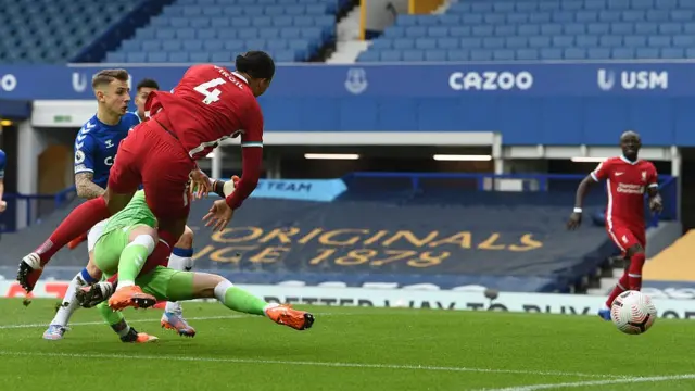 گفته میشود به دنبال خطای خشن دروازهبان اورتون، فاندایک تا آخر فصل نمیتواند بازی کند