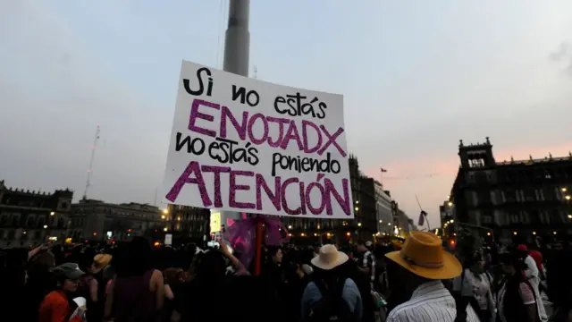 Protestas en el Día de la Mujer.