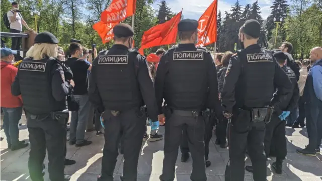 полиция на акции протеста