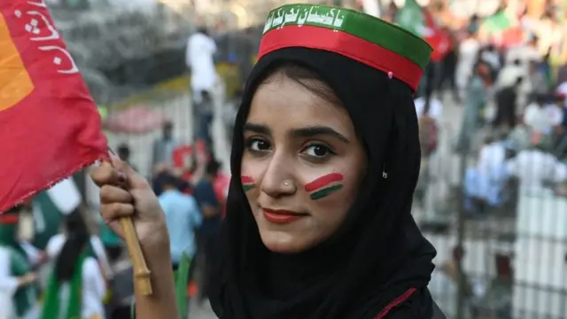 पीटीआई की समर्थक, लाहौर रैली