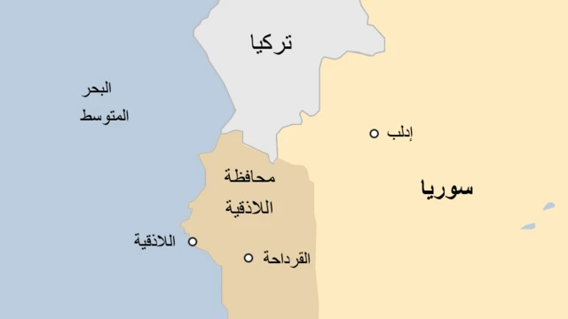 خريطة سوريا