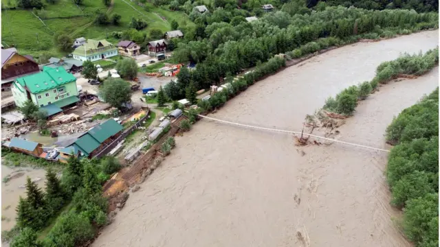 село Криворовня, вид сверху
