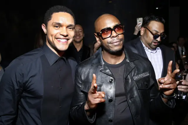 Comedians Trevor Noah and Dave Chapplle