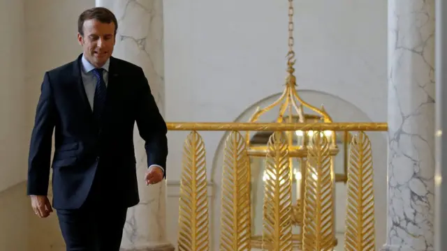 El presidente francés Emmanuel Macron
