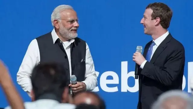 मोदी और मार्क ज़करबर्ग
