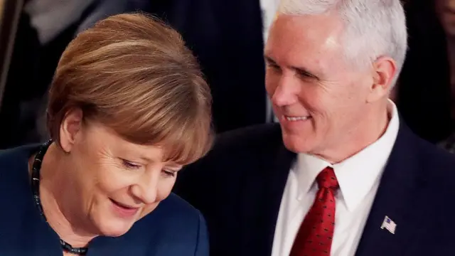 Меркель и Пенс