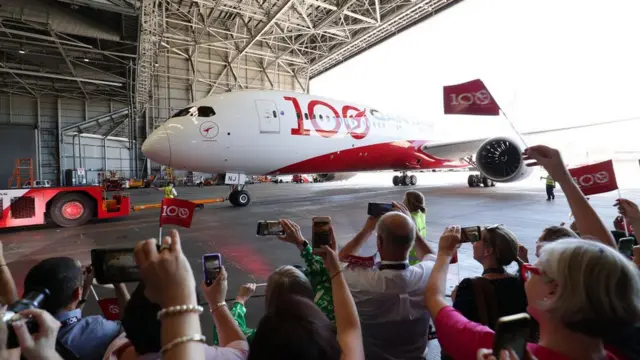 Avión de Qantas