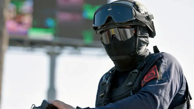 Agente de policía en Culiacán, Sinaloa