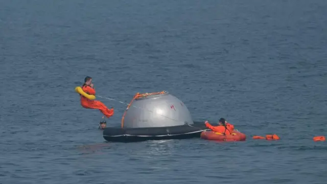 تضمن البرنامج التدريبي مشاركة بعض الرواد التابعين لوكالة الفضاء الأوروبية مع نظرائهم الصينيين في تدريب على هبوط المركبات الفضائية على سطح الماء