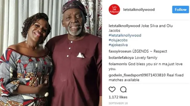 Joke Silva and Olu Jacobs