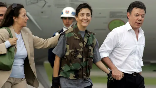 Ingrid Betancourt en 2008