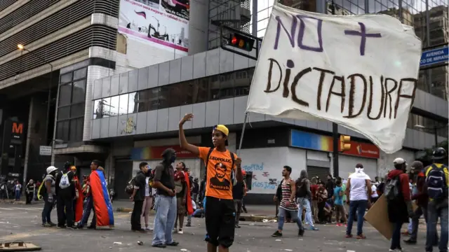 Manifestación de la oposición de Venezuela