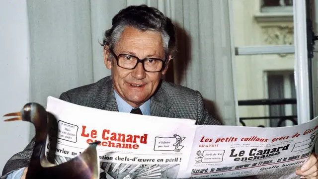 Roger Fressoz, editor jefe de Le Canard Enchaîné entre 1969 y 1992