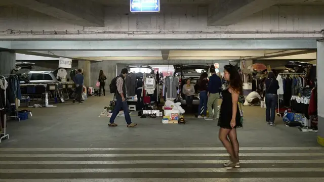 Mercado improvisado Lisboa