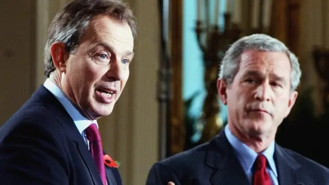 Джордж Буш и Тони Блэр