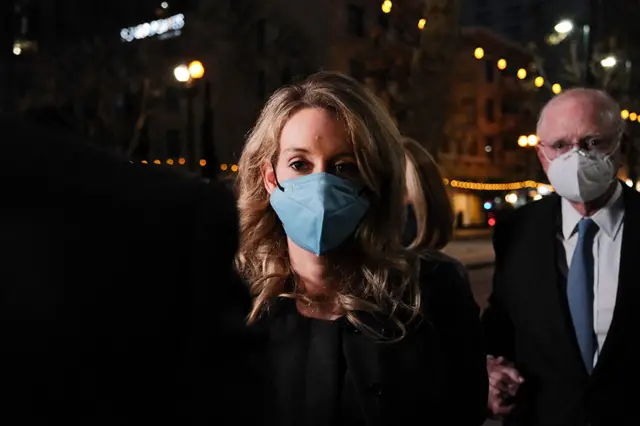 Theranos founder Elizabeth Holmes with her lawyer
