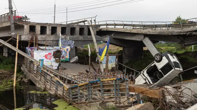 На Ірпінському мосту біля Романівки