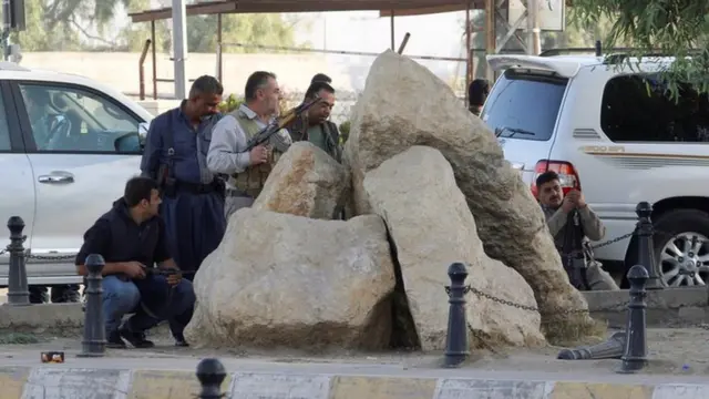 Курдские ополченцы в Киркуке