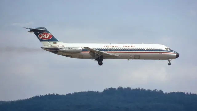 Avião da Yugoslav Airlines