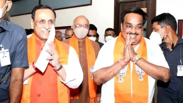 વિજય રૂપાણી અને સી.આર. પાટીલ