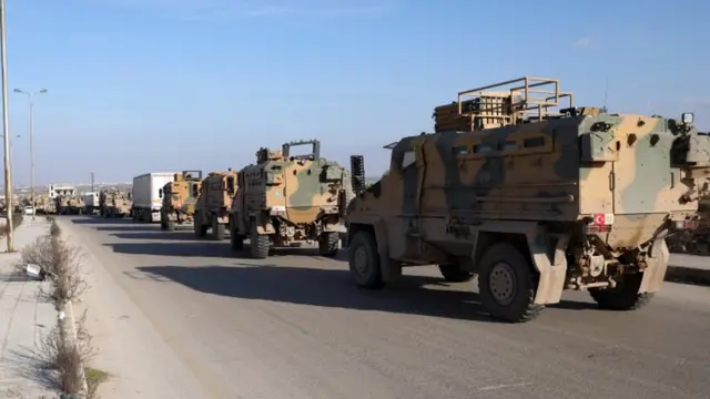 İdlib'de bir askeri konvoy (arşiv)