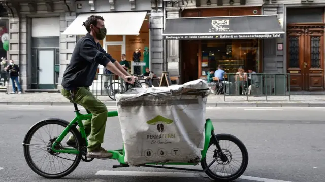 Велосипедист в Бельгии