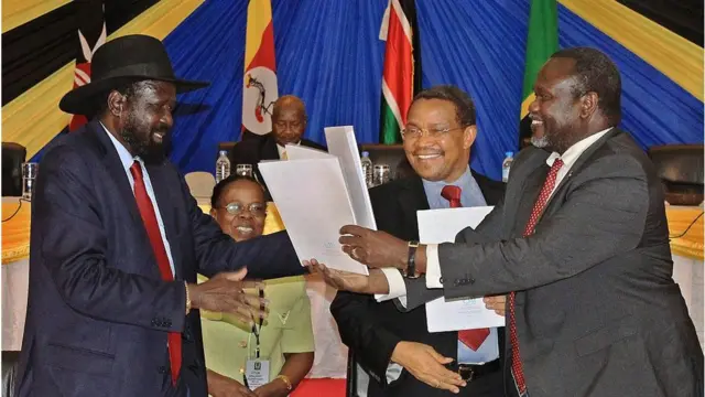 Kikwete na viongozi wa Sudani Kusini