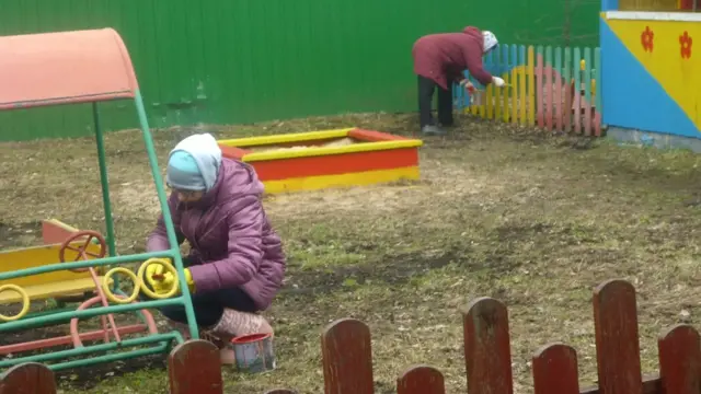 Покраска детского сада