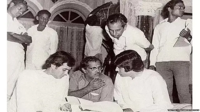 राजेश खन्ना और अमिताभ बच्चन के साथ ऋषिकेश मुखर्जी