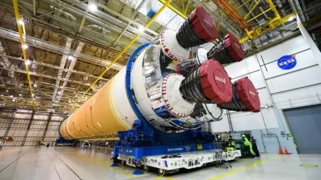 تم نقل جسم الصاروخ من لويزيانا إلى مسيسيبي للاختبار أوائل العام