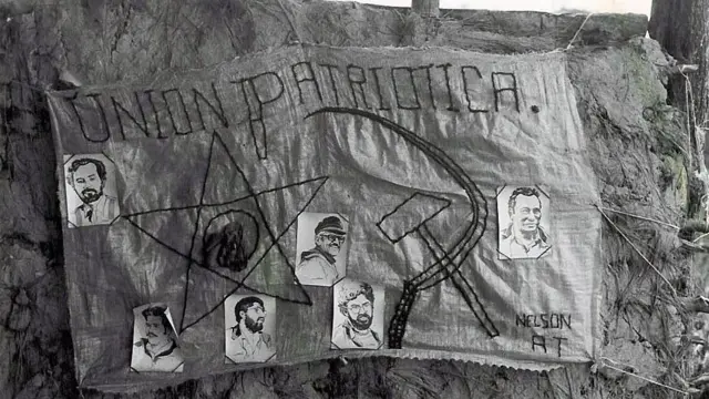 Bandera en apoyo a la Unión Patriótica